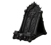 Gothic Skull Phone Stand, Dark Gothic-style Desktop Phone Holder, Featuring Details Of Skulls And Thorns, Decorative Phone Stand