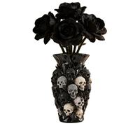Gothic Skull Planter Gifts, 15cm Skeleton Vase for Indoor Plants, Flower Pot with Skull, Halloween Decorations, Spooky Home Office Indoor Outdoor Garden Decor