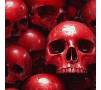 Gothic Skull Self Adhesive Peel and Stick Removable Wallpaper Roll