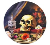 Gothic Skull Still Life 1000 Teile Puzzle Für Erwachsene Herausforderung Stressabbau-Puzzle Gedächtnis Trainieren Für Die Ganze Familie, Geschenke Für Frauen & Männer 1000pcs (67.5x67.5cm)