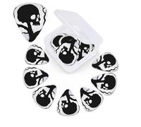 Gothic Skull Tree Guitar Picks 12 Pack with Organizer Box, 0.46 0.71 0.96 mm Includes Thin Medium Heavy Thickness,Abstract Guitar Pick Plectrums for Electric Guitar Ukulele Bass