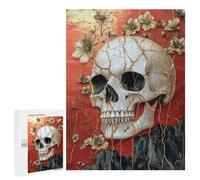 Gothic Skull Wall Art Decor-2 Puzzle 1000 Teile Schwer Puzzle Spielzeug Lernspiel Impossible Herausforderungsspielzeug Für Erwachsene Kinder 500 PCS