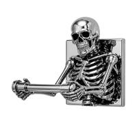 Gothic Skull Wall Mount Tissue Roll Holder Halloween Decor