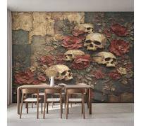 Gothic Skull Wallpaper Non-Woven 366x254 (W x H)