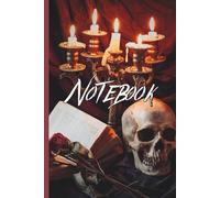 Gothic Skulls and Candle Notebook 6x9 - Dark Aesthetic Journal for Creative Souls