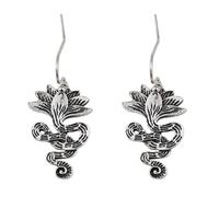 Gothic Snake Dangle Earrings for Women Punk Snake Sword Drop Earrings Grunge Snakes Hoop Earrings Emo Halloween Jewelry Gifts for Women Men, L, Metal, No Gemstone