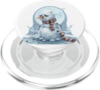 Gothic Snow Creature - Funny Dark Winter Design sad snowman PopSockets PopGrip for MagSafe