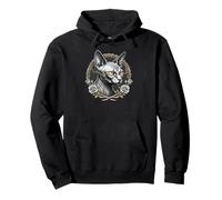 Gothic Sphynx Cat Occult Witchy Sacred Geometry Pullover Hoodie