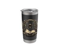 Gothic Spider Book Candle Vintage Illustration Stainless Steel Insulated Tumbler