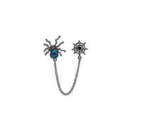 Gothic Spider Earrings Gift for Women Moonstone Spider Insect Dangle Earrings Cool Spider Web Ear Cuff Ear Clips Halloween Party Earrings, Zinc, No Gemstone