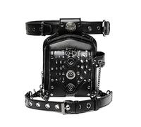 Gothic Steampunk Waist Bag Men's Waist Bag Motorcycle Rivet Chain Outdoor Riding Equipment Drop Leg Arm