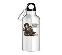 Gothic Style Motivational Message Tourist Water Bottle Silver