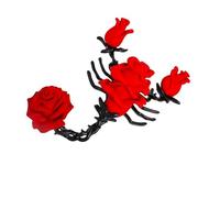 Gothic Styles Scorpions with Rose Brooch Sturdy Alloy Drip Painting Craftsmanship Unisex Fashion Lapel Pin Jewelry Retro Rose and Scorpions Pin