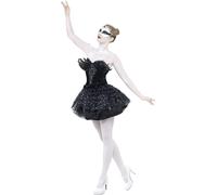 Black Swan Costume Gothic Masquerade Fancy Dress Womens Halloween Outfit S-L
