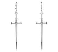 Gothic Sword Earrings, Alloy Retro Earrings Goth Dagger Ear Dangle Grunge Punk Jewelry for Women Men Arcane Party Halloween Cosplay Gift