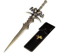 Gothic Sword Letter Opener with Leather Sheath Medieval Fantasy Envelope Slitter Desk Decor & Gift for Fantasy Fans & Collectors