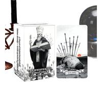 Gothic Tarot Cards, Portable Whispering Deck, Tarot Playing Game with Dark Artwork, Premium Card Set, Board Game Collection with Mystical Theme, Social Games for Adults Family Nights Holiday Gathering