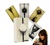 Gothic Tarot Cards, Unique 78 Piece Deck, Divination Accessories, 4.06 x 2.36 inches, Mysterious Design, Ideal for Family, Women, Men, Beginners, Parties, Spiritual Readings