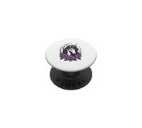Gothic Unicorn Crescent Moon Dark Fantasy Rose PopSockets Adhesive PopGrip