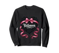 Gothic Valloween Script Roses and Garlands Sweatshirt