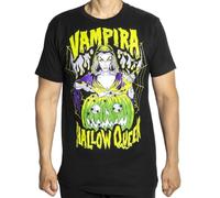 Gothic Vampira Hallow Queen Spooky Halloween Pumpkin T-Shirt, Black, 3XL