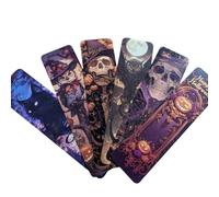 Gothic Vampire Bookmark Set - Double Sided Dark Fantasy Bookmarks with Vampires, Castles & Victorian Designs - Ideal Gifts for Gothic, Fantasy & Dark Academia Lovers (6pc Halloween Set 4)