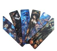 Gothic Vampire Bookmark Set - Double Sided Dark Fantasy Bookmarks with Vampires, Castles & Victorian Designs - Ideal Gifts for Gothic, Fantasy & Dark Academia Lovers (6pc Halloween Set 13)