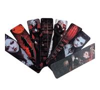 Gothic Vampire Bookmark Set - Double Sided Dark Fantasy Bookmarks with Vampires, Castles & Victorian Designs - Ideal Gifts for Gothic, Fantasy & Dark Academia Lovers (8pc Vampire Set 2)