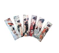 Gothic Vampire Bookmark Set - Double Sided Dark Fantasy Bookmarks with Vampires, Castles & Victorian Designs - Ideal Gifts for Gothic, Fantasy & Dark Academia Lovers (6pc Single Sided Geisha Set 1)