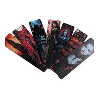 Gothic Vampire Bookmark Set - Double Sided Dark Fantasy Bookmarks with Vampires, Castles & Victorian Designs - Ideal Gifts for Gothic, Fantasy & Dark Academia Lovers (7pc Vampire Set 1)