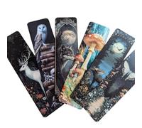 Gothic Vampire Bookmark Set - Double Sided Dark Fantasy Bookmarks with Vampires, Castles & Victorian Designs - Ideal Gifts for Gothic, Fantasy & Dark Academia Lovers (6pc Halloween Set 18)