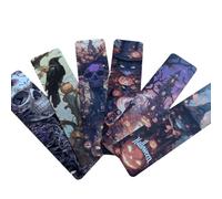 Gothic Vampire Bookmark Set - Double Sided Dark Fantasy Bookmarks with Vampires, Castles & Victorian Designs - Ideal Gifts for Gothic, Fantasy & Dark Academia Lovers (6pc Halloween Set 2)