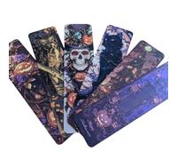 Gothic Vampire Bookmark Set - Double Sided Dark Fantasy Bookmarks with Vampires, Castles & Victorian Designs - Ideal Gifts for Gothic, Fantasy & Dark Academia Lovers (6pc Halloween Set 3)