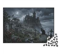 Gothic Vampire Castle 1000 Piece Jigsaw Puzzle,Premium Cardboard,Whimsical Challenge,Stress Relief,Educational Toy,Home Wall Decor,Gift Idea,Adults & Kids 14+ 70x50cm