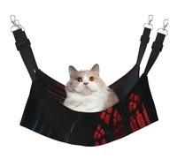Gothic Vampire Castle Arched Windows With Red Lights Printed Pet Hammock - Sleeping Hammock For Cats, Rabbits, Ferrets, Puppies, Small Animals