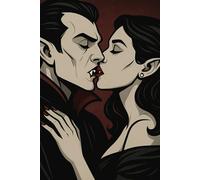 Gothic Vampire Kisses Artwork Themed Notebook for Men & Women | Nosferatu in Love Journal for Teens | Vampire Romance Diary for Girls & Boys: College Ruled, 6x9 Lined Notepad