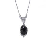 Gothic Vampire Necklace for Women Vintage Black Red Crystal Gem Necklace Red Blood Drop Vampire Bat Pendant Goth Necklace Stardust Crystal Camelo Necklace Victoria Vampire Jewelry Theme Party Music