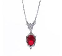 Gothic Vampire Necklace for Women Vintage Black Red Crystal Gem Necklace Red Blood Drop Vampire Bat Pendant Goth Necklace Stardust Crystal Camelo Necklace Victoria Vampire Jewelry Theme Party Music