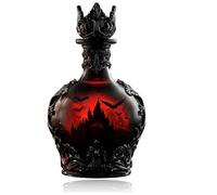 Gothic Vampire Potion Whiskey Decanter, Themed Wine Bottle with Castle Design, 3D Design for Whisky, Wine & Brandy, Scary Bar Decoration(A)
