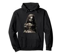 Gothic Victorian Doll with Dark Haunted Elegance Art Pullover Hoodie