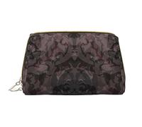 gothic wallpaper for walls skull damask Printed Makeup Bag Leather Cosmetic Bag Travel Toiletry Bag Women Organizer Bags