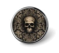 Gothic Wallpaper Skull Blank Round Badges Round Badge DIY Pin Back Buttons Clear Button Pins for Craft Projects Badge Making Accessories