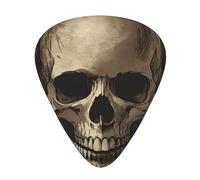 Gothic Wallpaper Skull Guitar Picks Gift Set - Smooth Durable Plectrums For Acoustic, Electric & Bass Guitar, Perfect Present For Guitar Lovers & Musicians