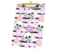 Gothic Waterproof Clipboard, Acrylic Decorative Legal Size Clip Board 9"× 12. 5" with Low Profile Metal Clip, Acrylic Clipboards for School Offoce Lady Men Women Nurses