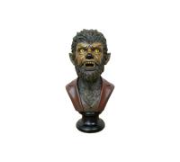 Gothic Werewolf Bust Decorative Ornament, Horror Monster Home Decor