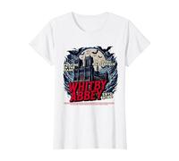 Gothic Whitby Abbey Supernatural T-Shirt, Women, White, X-Small