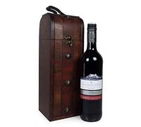Gothic Wine Chest & Las Montanas Red Wine - Gift ideas for Valentines, Mothers Day, Birthday, Anniversary, Business, Corporate and Congratulations Presents