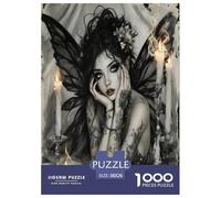 Gothic Witch 1000 Pieces Jigsaws for Adults Impossible Beautiful Home Decoration Challenge High Difficulty 38x26cm/1000pcs