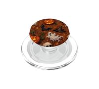 Gothic Witch Ghost Bat October Halloween Spooky Pattern PopSockets PopGrip for MagSafe