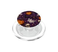Gothic Witch Ghost Bat October Halloween Spooky Pattern PopSockets PopGrip for MagSafe